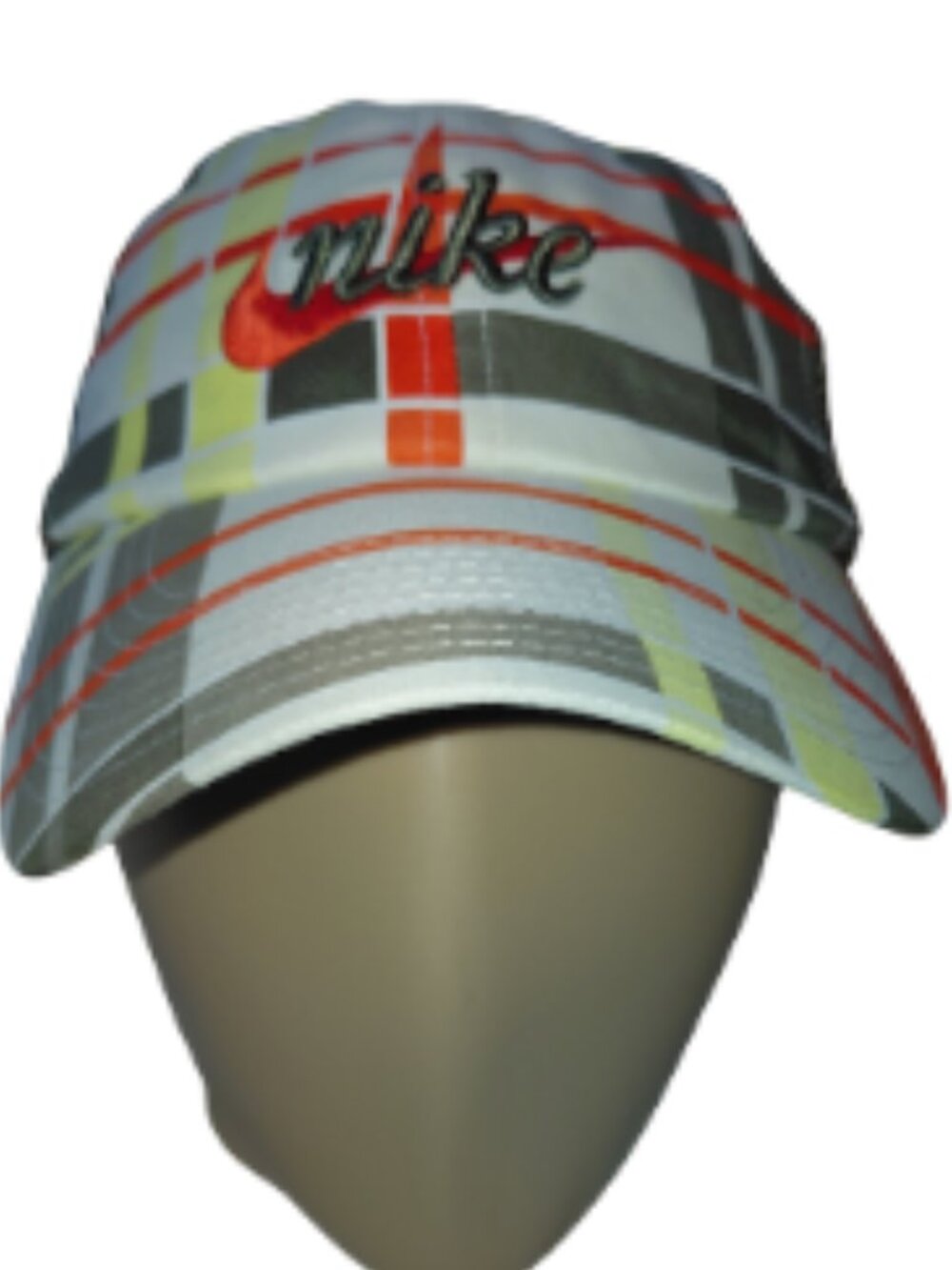 Nike Golf Plaid Mesh Trucker Hat Retro Snapback Multicolor Cap